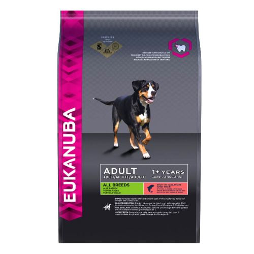 Eukanuba Adult Small & Medium Breed Salmon & Barley  12 kg