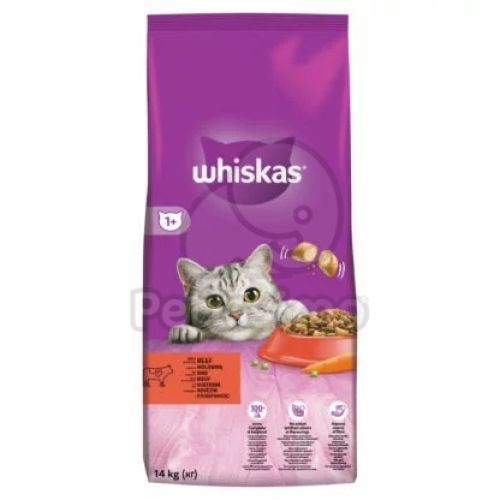 Whiskas szárazeledel marhával  14 kg