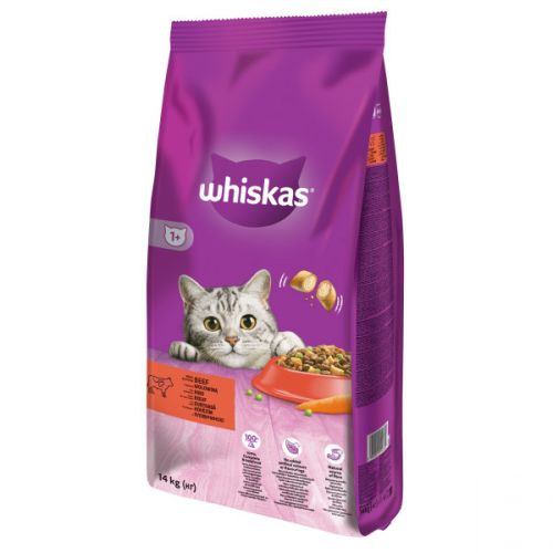 Whiskas szárazeledel marhával  14 kg