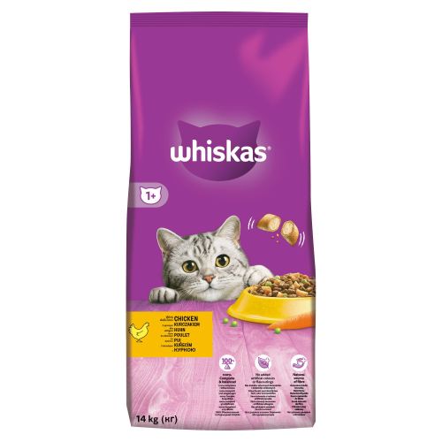 Whiskas szárazeledel csirkével  14 kg