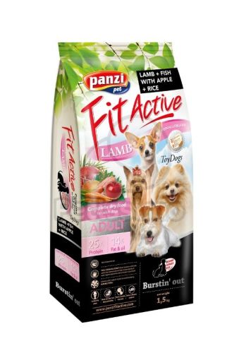 FitActive Hypoallergenic ToyDogs Lamb, Fish & Apple, Rice  1.5 kg