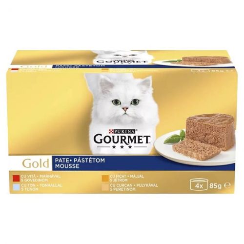 Gourmet Gold Pástétom nedves eledel 4 x  85 g