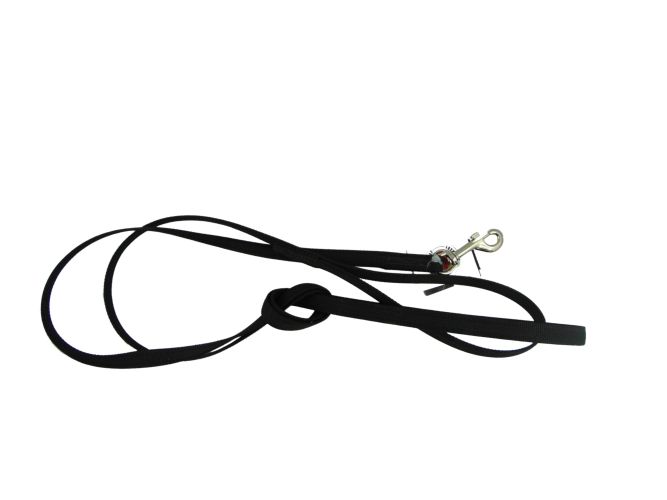 Julius-K9 gumírozott póráz, fekete / 14 mm  2 m