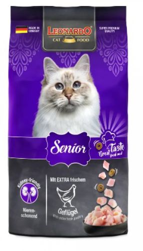 Leonardo Senior baromfihússal száraz táp idősebb macskáknak  7.5 kg