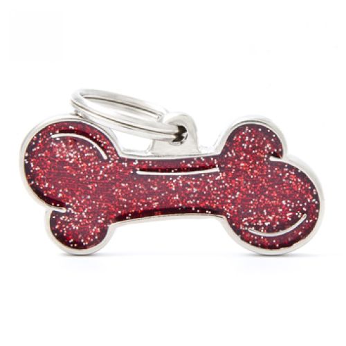 My family biléta - Glitteres piros Csont  S 