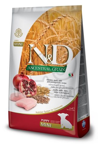 N&D Ancestral Grain Dog Puppy Mini Chicken & Pomegranate  2.5 kg