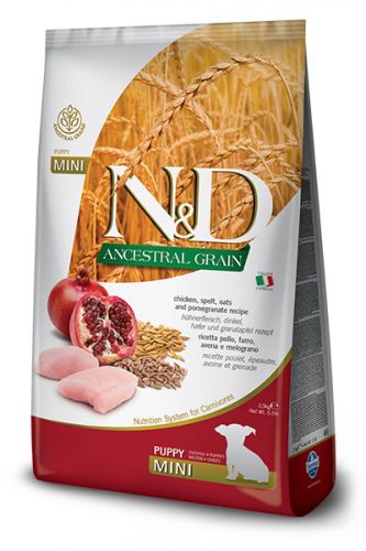N&D Ancestral Grain Dog Puppy Mini Chicken & Pomegranate  2.5 kg