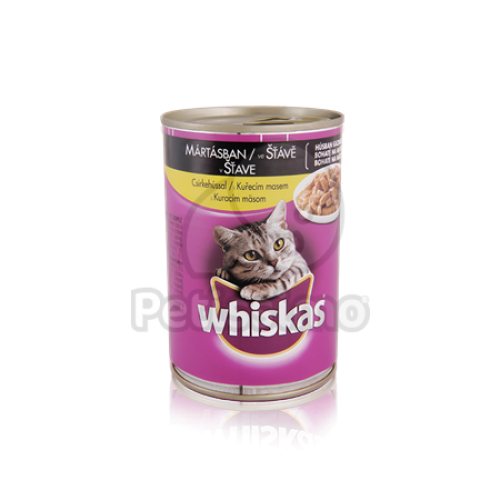 Whiskas konzerv eledel csirkével mártásban  400 g