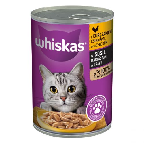 Whiskas konzerv eledel csirkével mártásban  400 g