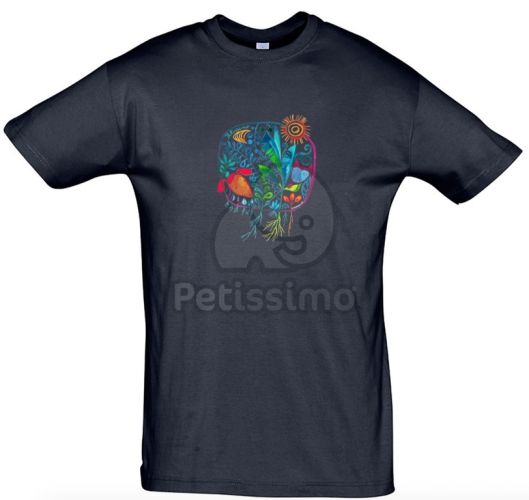 Petissimo "Jungle" férfi póló - kék  XL 