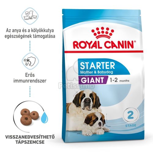 Royal Canin Giant Starter Mother & Babydog - óriás testű kölyök és vemhes kutya száraz táp  15 kg