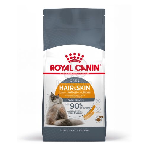 Royal Canin Hair & Skin Care - száraz táp felnőtt macskák részére a szebb szőrzetért és az egészséges bőrért  10 kg