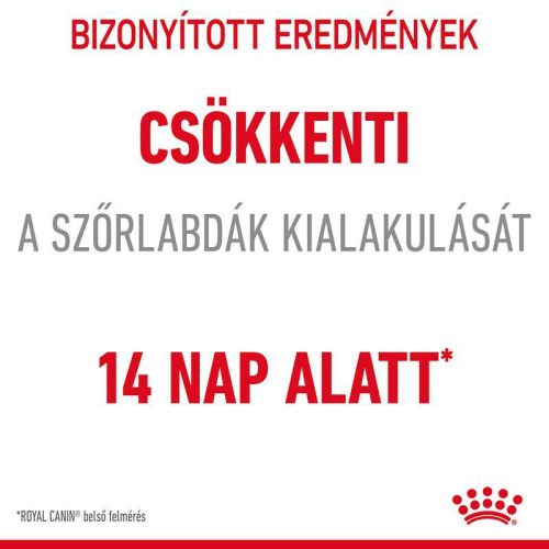 Royal Canin Hairball Care - száraz táp felnőtt macskák részére a szőrlabdák könnyebb eltávozásáért  10 kg