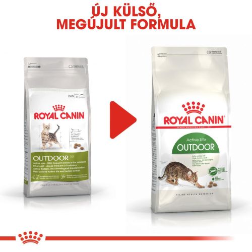 Royal Canin Outdoor - szabadba gyakran kijáró, aktív felnőtt macska száraz táp  4 kg