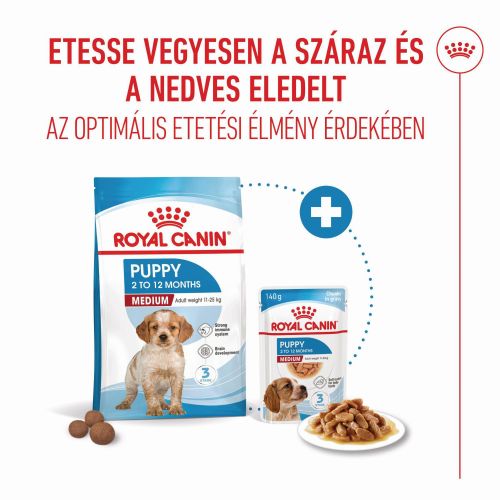 Royal Canin Medium Puppy - közepes testű kölyök kutya száraz táp  15 kg
