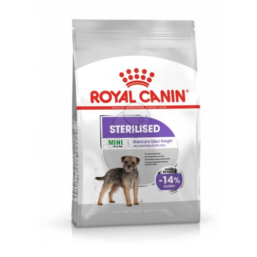 Royal Canin Mini Sterilised - száraz táp ivartalanított, kistestű felnőtt kutyák részére  8 kg