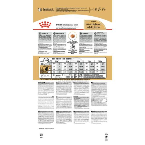 Royal Canin West Highlander White Terrier Adult - West Highlander White Terrier felnőtt kutya száraz táp  3 kg