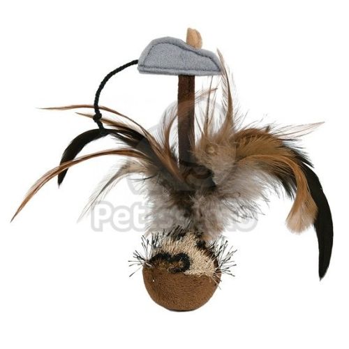 Trixie Csipogó, tollas Kelj fel labda egérrel  1 db