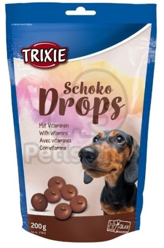 Trixie Schoko Drops - csokoládé bonbon  350 g