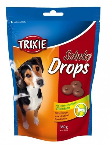 Trixie Schoko Drops - csokoládé bonbon  350 g