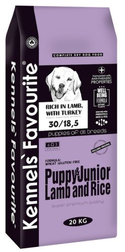 Kennels' Favourite Puppy & Junior Lamb and Rice  3 kg