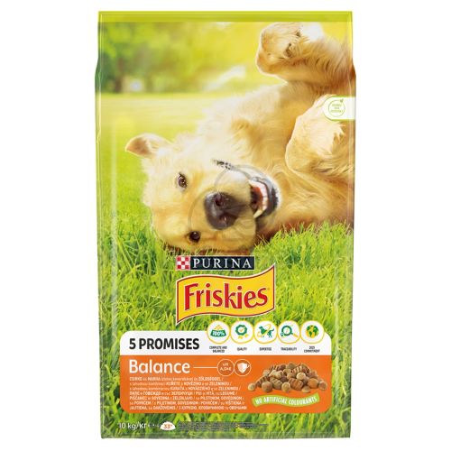 Friskies száraz kutyaeledel - Balance csirke és marha zöldséggel  15 kg