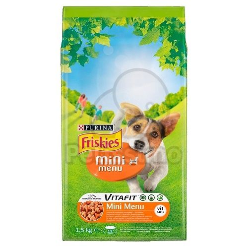 Friskies száraz kutyaeledel - Mini Menu csirkével és zöldségekkel  1.5 kg