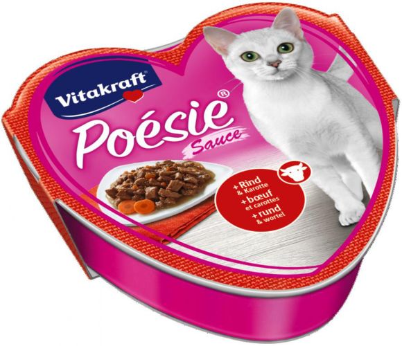 Vitakraft Poésie Sauce marhával és sárgarépával macskáknak  85 g