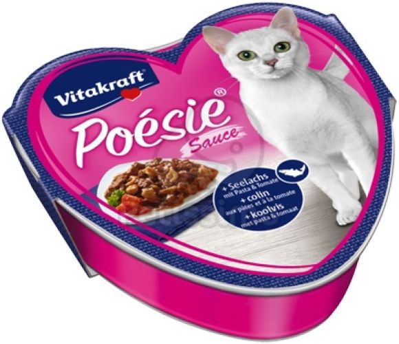Vitakraft Poésie Sauce tőkehallal és paradicsomos tésztával macskáknak  85 g