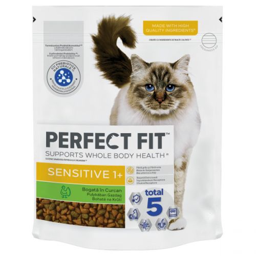 Perfect Fit Sensitive 1+ macskaeledel pulykával  750 g
