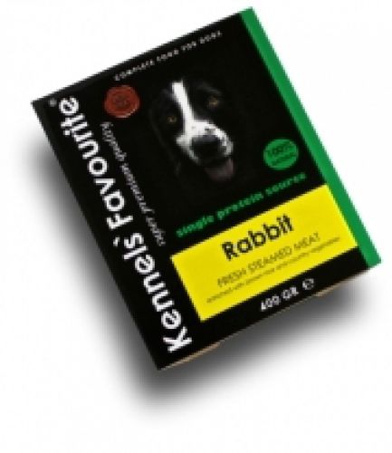 Kennels' Favourite alutasakos eledel - Rabbit / Nyúlhús  400 g
