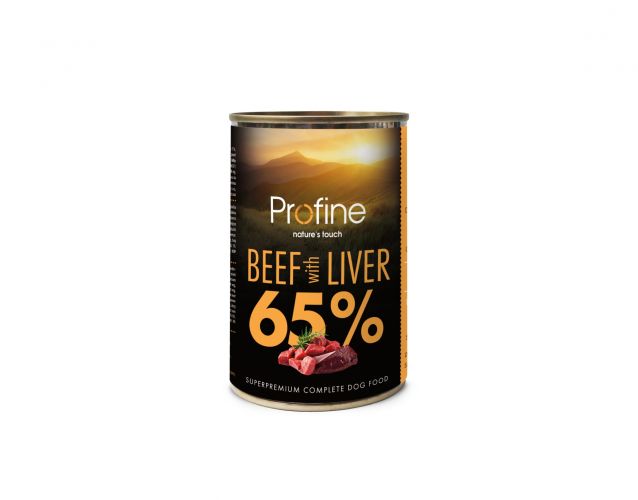 Profine Beef & Beef Liver konzerv  400 g