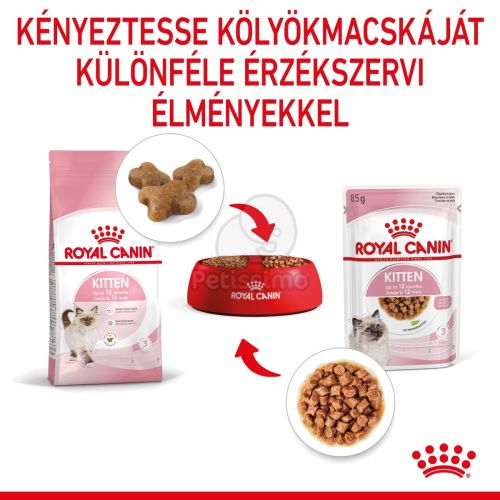 Royal Canin Kitten Gravy - szószos nedvestáp kölyök macska szószos nedves táp  85 g