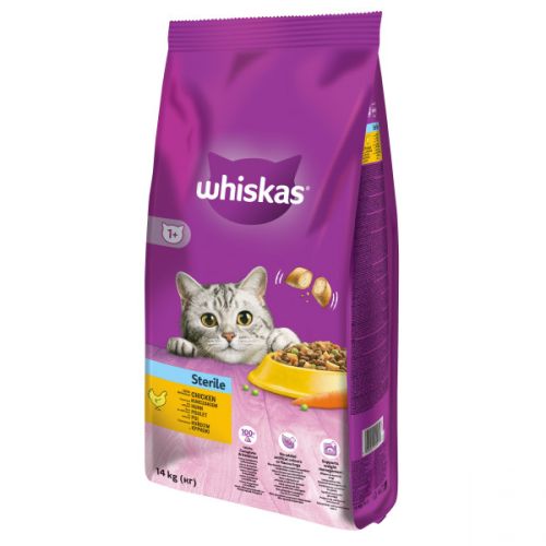 Whiskas szárazeledel Sterile csirkével  14 kg