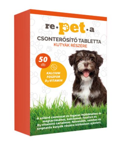Repeta csonterősítő tabletta kutyák részére  50 db