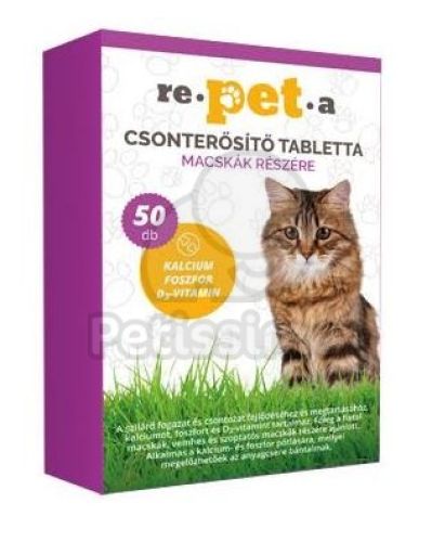 Repeta csonterősítő tabletta macskák részére  50 db