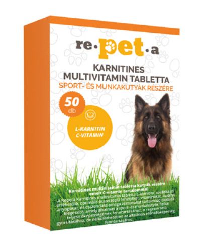 Repeta karnitines multivitamin tabletta sport-és munkakutyáknak  50 db