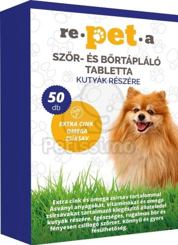 Repeta szőr- és bőrtápláló tabletta kutyáknak  50 db