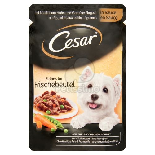 Cesar alutasakos eledel csirkével és zöldséges raguval 24 x  100 g