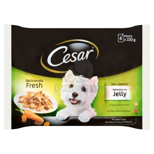 Cesar alutasakos eledel válogatás aszpikban 4 x  100 g