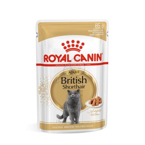 Royal Canin British Shorthair Adult - Brit rövidszőrű felnőtt macska nedves táp  85 g