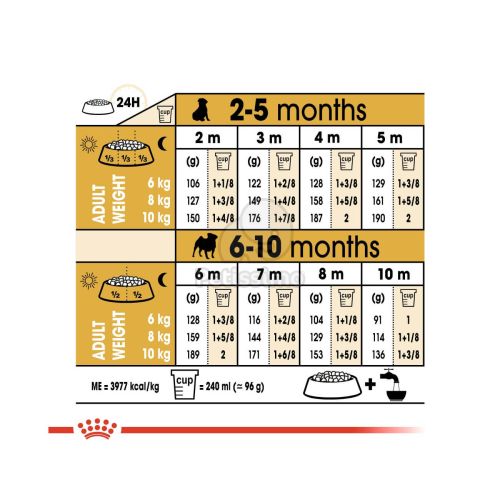 Royal Canin Pug Puppy - Mopsz kölyök kutya száraz táp  500 g