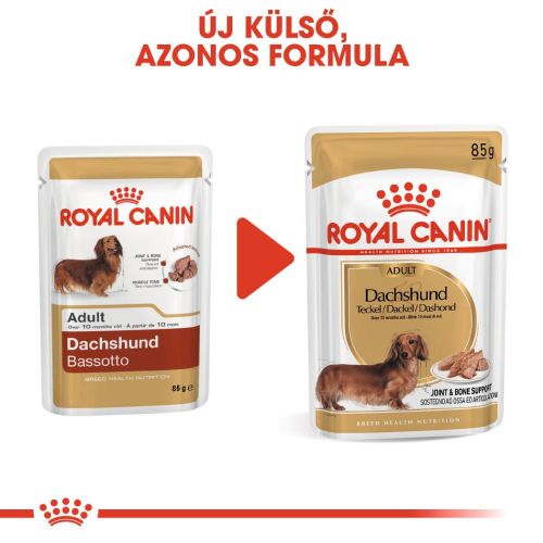 Royal Canin Dachshund Adult - Tacskó felnőtt kutya nedves táp  85 g