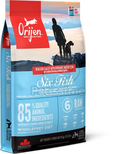 Orijen Six Fish - szárazeledel kutyáknak  6 kg