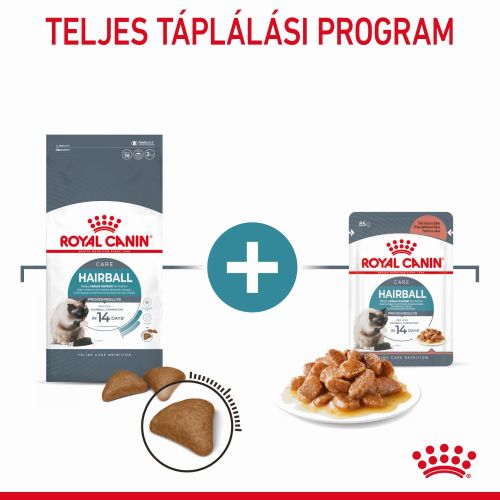 Royal Canin Hairball Care - szószos nedves táp felnőtt macskák részére a szőrlabdák könnyebb eltávozásáért  85 g