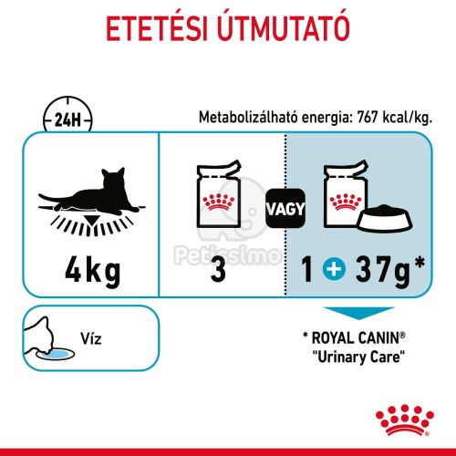 Royal Canin Urinary Care - szószos nedves táp felnőtt macskák részére az alsó húgyúti problémák megelőzéséért  85 g