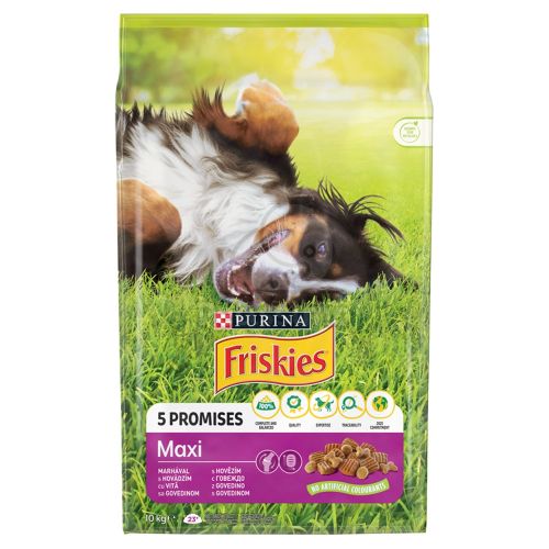Friskies száraz kutyaeledel - Maxi marhával  10 kg