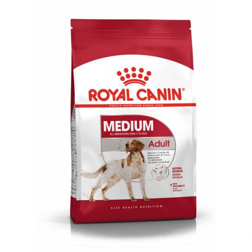 Royal Canin Medium Adult - közepes testű felnőtt kutya száraz táp  15+3 kg