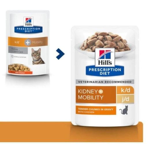 Hill's Prescription Diet k/d + Mobility alutasakos macskatáp 12 x  85 g