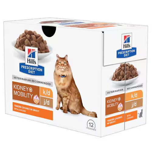 Hill's Prescription Diet k/d + Mobility alutasakos macskatáp 12 x  85 g